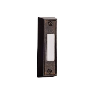 BS6 Basic Plastic Lighted Doorbell Button by Craftmade in White or Bronze