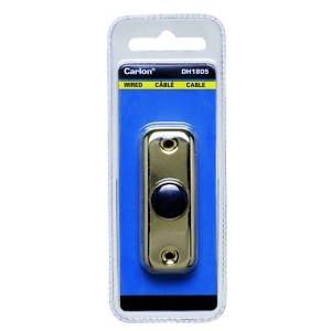 DH1805 DH1805 Small Brass Wired Doorbell Button PKG 1