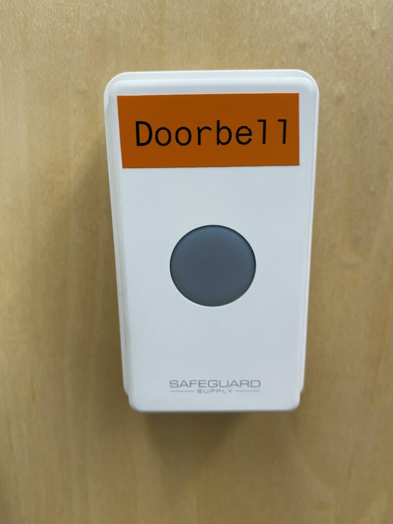 ERA-UTX Door Chime for Business Push Button Installed