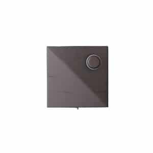 PB5009-AI Craftmade Lighted Square Modern Push Button with Hidden Mounting Screws Aged Iron Finish
