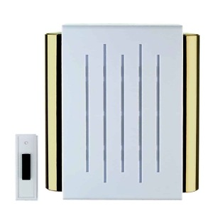 RC3304F Wireless Battery Powered Door Chimes Stylish White 1