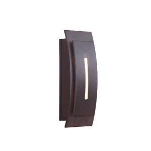 TB1020 AI Contemporary Curved Lighted Touch Button Aged Iron 1