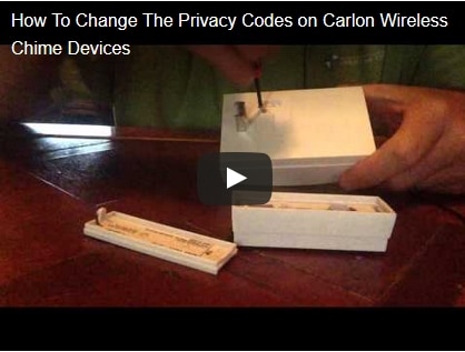 Video Demo - Changing Privacy Codes on Carlon Door Chimes